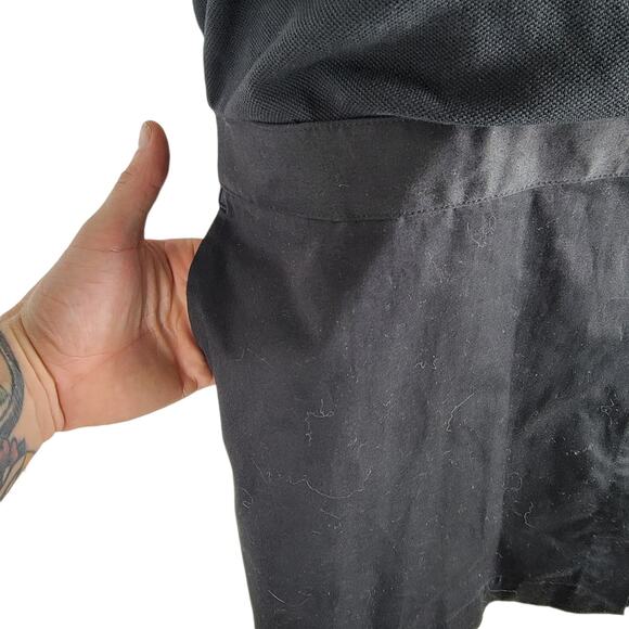 NEW Lacoste Wrap Dress Short Sleeve Black Logo Size 36 (XS) - Picture 5 of 6